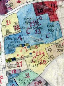 Holly Tree Farm on 1927 valuation map